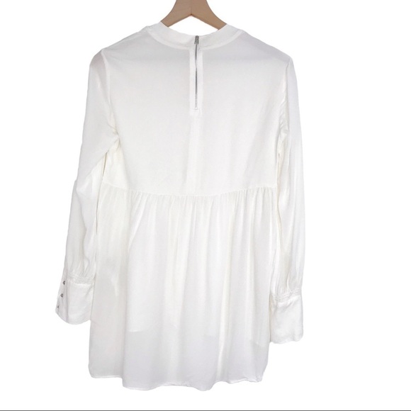 ALLSAINTS Fayre Ruffle Hem Blouse Top S - Picture 4 of 12